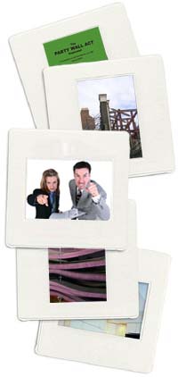 various snapshots: party wall act, facade retention system, angry couple, the party wall by nARCHITECTS, lighting 